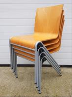16 x Drabert schoolstoelen vintage houten cafe stoelen, Huis en Inrichting, Stoelen, Ophalen of Verzenden, Zo goed als nieuw, Vijf, Zes of meer stoelen