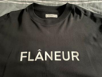 Flaneur Printed Logo T-shirt | Black beschikbaar voor biedingen