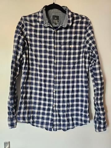 WE blouse blauw geblokt M beschikbaar voor biedingen