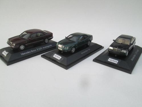 Herpa MB E320 Avantgarde - E320 Coupe - CLk / AutoArt GLK, Hobby en Vrije tijd, Modelauto's | 1:43, Nieuw, Auto, Overige merken