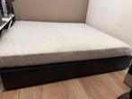 IKEA Brimnes bed 180x200, Ophalen, Gebruikt, Zwart, Tweepersoons