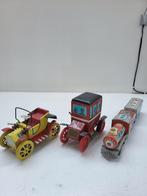 Oude Tinnen Speelgoed Auto's & Trein, Ophalen of Verzenden