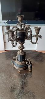 4 armige  kandelaar met topkandelaar..hoog 40 en breed 25 cm, Antiek en Kunst, Ophalen of Verzenden, Koper of Brons