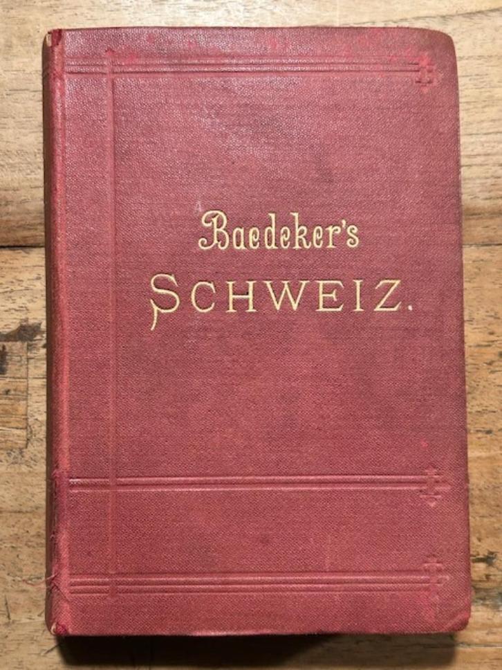 Baedeker's Schweiz  1899, Boeken, Reisgidsen, Gelezen, Reisgids of -boek, Europa, Overige merken, Ophalen of Verzenden
