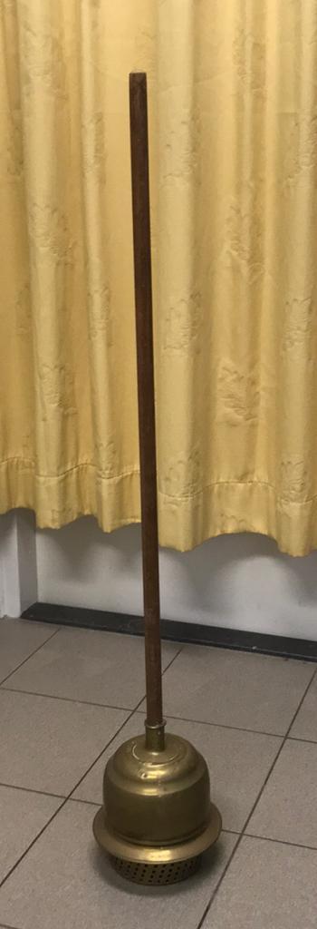 Wasch Rasch - wasstamper koper - hout  beschikbaar voor biedingen