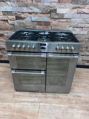 Mooie Stoves gasfornuis 5 pits met 3 ovens RVS 90 cm beschikbaar voor biedingen
