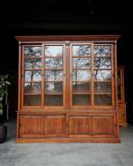 Eikenhouten notariskast | Hoge buffetkast schuifdeuren #2458, Niet ingevuld, 200 cm of meer, Niet ingevuld, Ophalen of Verzenden