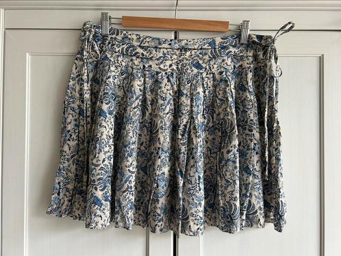 Zomerrokje blauw/wit van H&M maat 42, Kleding | Dames, Rokken, Zo goed als nieuw, Maat 42/44 (L), Blauw, Boven de knie, Ophalen of Verzenden