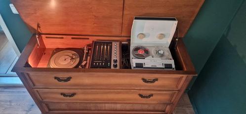 Grundig stereo konzertschrank ehrenfels a) HF10L + NF10 1965, Antiek en Kunst, Antiek | Tv's en Audio, Ophalen