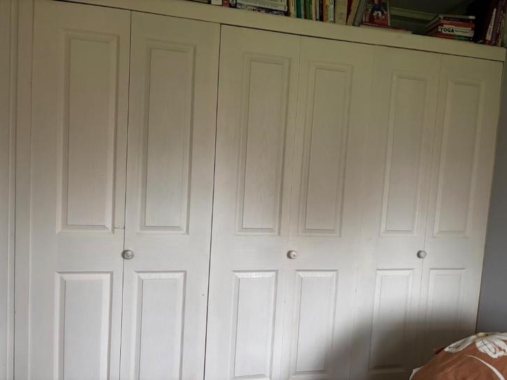 Schuif / vouw deuren incl alle toebehoren, Doe-het-zelf en Verbouw, Deuren en Horren, Zo goed als nieuw, Binnendeur, Minder dan 200 cm