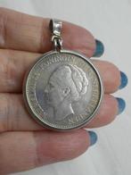 Zilveren hanger 1 gulden in krans uit 1931 nr.610, Ophalen of Verzenden, Zo goed als nieuw, Zilver, Zilver