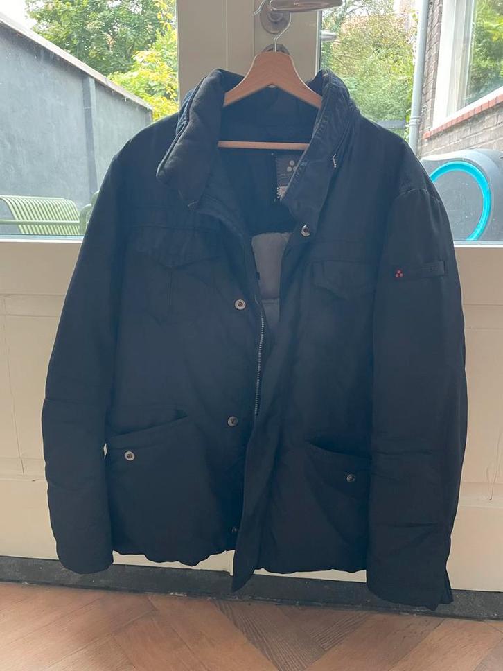 Zwarte Peuterey Jas - Maat 52, Kleding | Heren, Jassen | Zomer, Gedragen, Maat 52/54 (L), Zwart, Ophalen of Verzenden