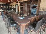 Authentieke Eikenhouten Bar (Met Achterwand), Ophalen, Gebruikt