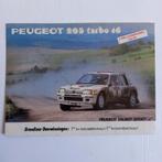 Mooie oude sticker.   PEUGEOT 205 TURBO 16.  TALBOT., Ophalen of Verzenden, Zo goed als nieuw, Overige typen