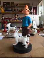 Kuifje met Bobby beeld, Ophalen, Kuifje, Zo goed als nieuw, Beeldje of Figuurtje