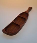 Vintage Teakhouten Snackschaal, Ophalen of Verzenden