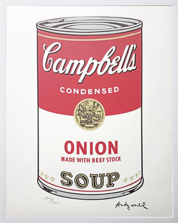 Andy Warhol - Campbell's Onion Soup (Carnegie Museum), Antiek en Kunst, Kunst | Litho's en Zeefdrukken, Ophalen of Verzenden