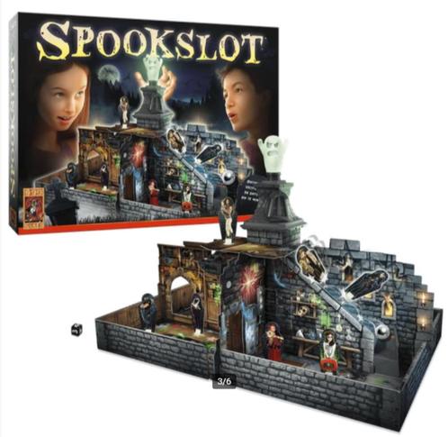 Spookslot - Kinderspel, Hobby en Vrije tijd, Gezelschapsspellen | Bordspellen, Zo goed als nieuw, Drie of vier spelers, Ophalen of Verzenden