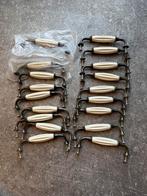 Vintage keuken handgrepen van porselein en brons  18st, Minder dan 50 cm, Ophalen of Verzenden, Zo goed als nieuw, Minder dan 25 cm