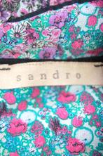 SANDRO PARIS 100% zijde jurkje, jurk, lila/roze/groen, Mt. S, Zo goed als nieuw, Maat 36 (S), Sandro, Verzenden