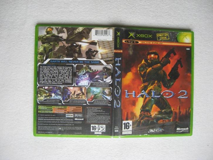 Halo 2 - voor XBOX (met handleiding), Spelcomputers en Games, Games | Xbox Original, Zo goed als nieuw, Shooter, 1 speler, Vanaf 16 jaar
