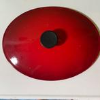 Le Creuset deksel 32 cm ovalen Le Creuset deksel, Ophalen of Verzenden, Gietijzer, Koekenpan of Braadpan