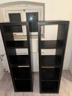 2 zwarte kallax kasten ikea, Met plank(en), Minder dan 50 cm, 100 tot 150 cm, Ophalen of Verzenden