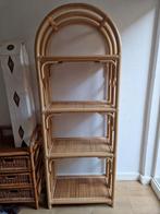 vintage rotan boogkast, Huis en Inrichting, Kasten | Wandmeubels, Ophalen, Zo goed als nieuw, Minder dan 150 cm, 150 tot 200 cm