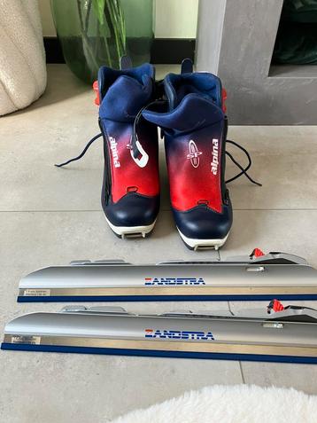 Zandstra alpina countrycross klapschaatsen maat 42 beschikbaar voor biedingen