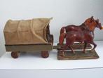 Paard en huifwagen ca. 1910, Antiek en Kunst, Ophalen of Verzenden
