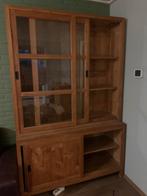 Teakhouten vitrinekast 120 x 220, Huis en Inrichting, Kasten | Vitrinekasten, Ophalen, Met deur(en), 100 tot 150 cm, 200 cm of meer