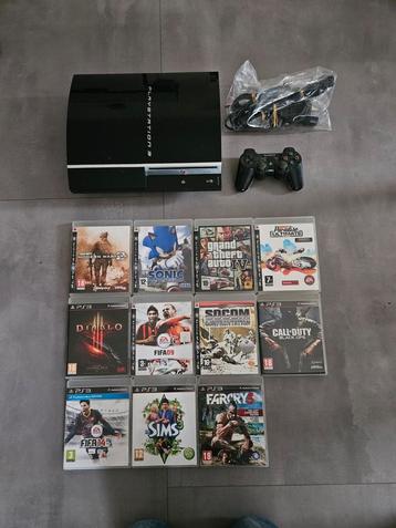 Leuke playstation 3 set.  beschikbaar voor biedingen