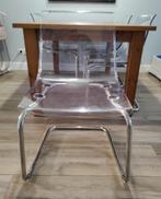 6 x Eetkamerstoel - TOBIAS Ikea, transparant/verchroomd, Ophalen, Gebruikt, Overige kleuren, Vijf, Zes of meer stoelen