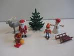 Playmobil Kerstman met sneeuwpop en kerstboom, Ophalen of Verzenden, Gebruikt, Los playmobil