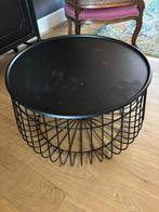 Polspotten Wire Salon Tafel Zwart, Ophalen, Gebruikt, 50 tot 100 cm, Rond