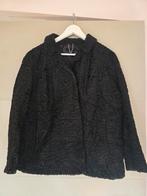 Vintage Bontjas - Vastenavond/Carnaval - Maat L, Kleding | Dames, Swakara, Zwart, Maat 42/44 (L), Ophalen of Verzenden