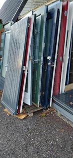 Partij Deuren deur hardhout, Doe-het-zelf en Verbouw, Deuren en Horren, Ophalen, 80 tot 100 cm, 200 tot 215 cm, Glas