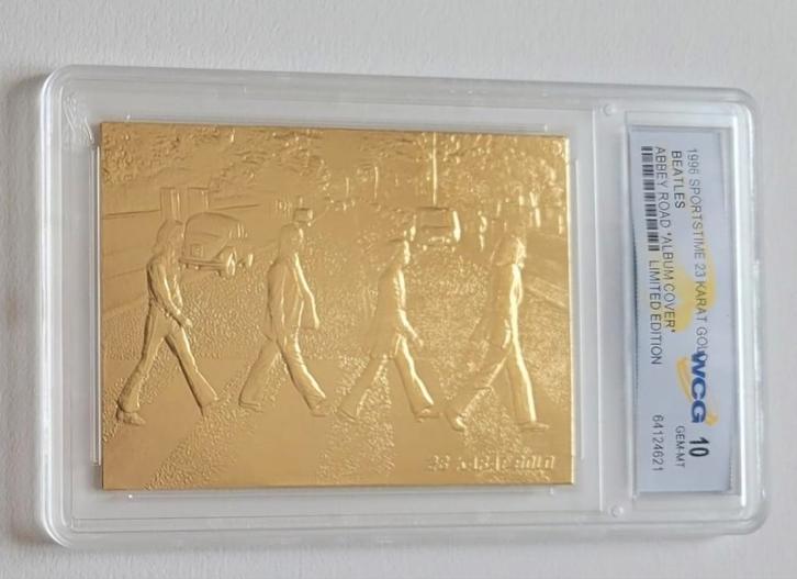 Zeldzame Beatles-kaarten 23 karaats bladgoud, Antiek en Kunst, Kunst | Litho's en Zeefdrukken, Ophalen of Verzenden