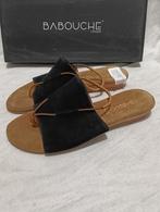 1352 NIEUW Babouche slippers maat 37, Slippers, Zwart, Nieuw, Ophalen of Verzenden