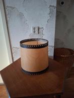 Lampenkap leer, Huis en Inrichting, Lampen | Hanglampen, Ophalen, Zo goed als nieuw, Minder dan 50 cm