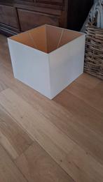 Grote lampen kap, Huis en Inrichting, Lampen | Lampenkappen, Ophalen, Vierkant, Zo goed als nieuw, Crème