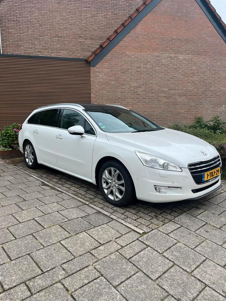 Goed onderhouden Peugeot 508 1.6 THP SW 2014 Wit, Auto's, Peugeot, Particulier, ABS, Adaptieve lichten, Airbags, Bluetooth, Bochtverlichting