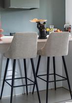 Richmond Barstoelen Brooke Chenille Wit – zithoogte 67cm, 5 krukken of meer, Ophalen, Nieuw