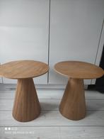 2 Houten Bijzettafels Kwantum - Setprijs! Cone model, Huis en Inrichting, Tafels | Bijzettafels, 45 tot 60 cm, Minder dan 55 cm