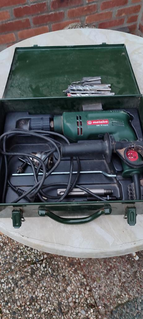 Metabo klopboormachine, Doe-het-zelf en Verbouw, Gereedschap | Boormachines, Gebruikt, Boor- en Schroefmachine, 600 watt of meer