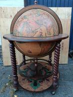 Wereldbol bar, vintage bar op wielen, trolley, antiek servee, Ophalen, Zo goed als nieuw
