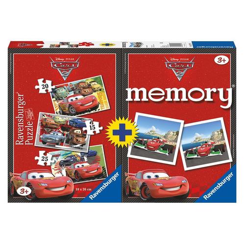 Cars Memory + Puzzel 2 in 1 NIEUW, Hobby en Vrije tijd, Gezelschapsspellen | Overige, Nieuw, Ophalen of Verzenden