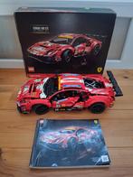 Lego technic Ferrari GTE 42125 compleet set met doos en boek, Auto, Groter dan 1:32, Zo goed als nieuw, Ophalen