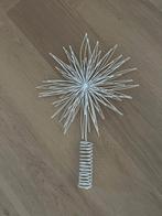 Witte metalen piek voor kerstboom, Ophalen of Verzenden, Zo goed als nieuw, Metaal, Modern