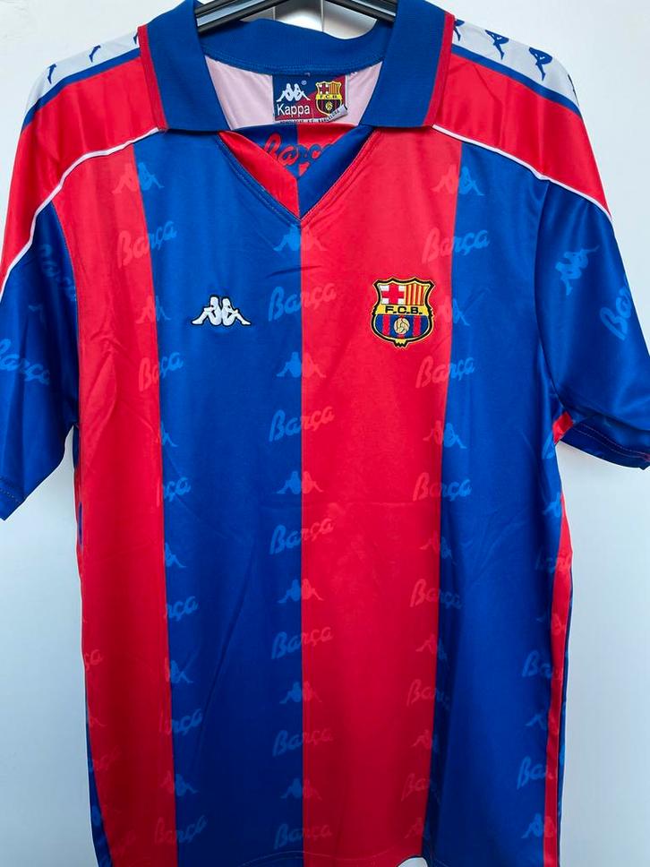 Retro Barca Romario #10 Kappa Shirt large psv ajax psv, Kleding | Heren, T-shirts, Nieuw, Maat 52/54 (L), Rood, Ophalen of Verzenden